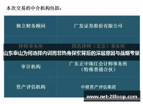 山东泰山为何选择内训而非热身探索背后的深层原因与战略考量